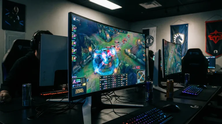 Ecran de match League of Legends en direct avec indicateurs de paris live